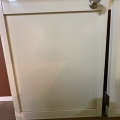 【無料】アルミとガラス製の扉　2枚まとめて出品の画像