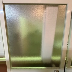 【無料】アルミとガラス製の扉　2枚まとめて出品の画像