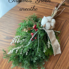 シンプル針葉樹ドライフラワースワッグ　ヒムロスギスワッグ　クリスマス雑貨の画像