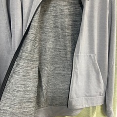 ナイキ/NIKE DRY-FIT フルジップパーカー【L】灰/men's/ スウェット セットアップ 上下セット ジャージ の画像