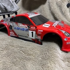 TT01 ラジコン シャーシ＆モーター ボディー1つの画像