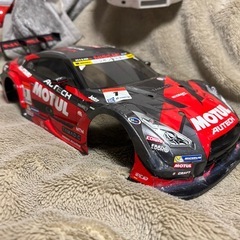 TT01 ラジコン シャーシ＆モーター ボディー1つの画像