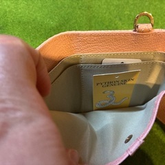 パイソン　小さめ三つ折りウォレットの画像