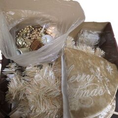 【美品】フランフラン クリスマスツリー スターターセット 60cm ホワイトベージュの画像