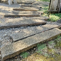 庭石　御影石　延石　90cm×15cm×12cmの画像