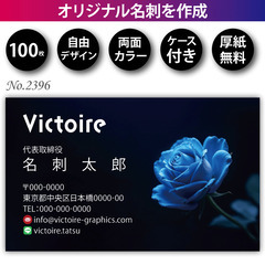 名刺印刷 100枚 両面 フルカラー 紙ケース付 No.2…