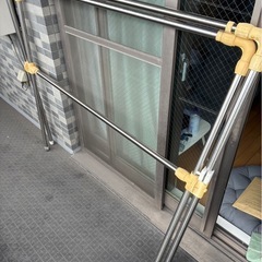 折りたためる布団干しの画像