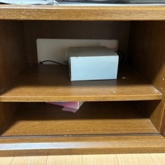 SHARPテレビ ＋ 横長テレビ台 2点セットの画像