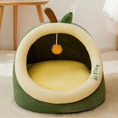 ペットハウス ドーム型 猫 小型犬 小動物用小屋 洗える 保温防寒 滑り止め　の画像