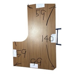 商談中　ニトリ　L字デスクの画像