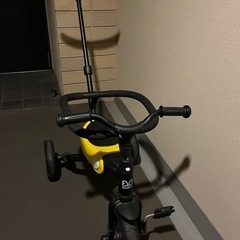 BeneBene 折りたたみ 三輪車 ハンドル付 イエローの画像