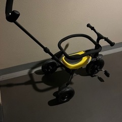 BeneBene 折りたたみ 三輪車 ハンドル付 イエローの画像