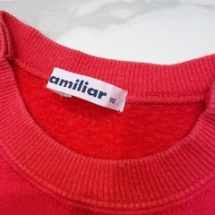 familiar トレーナー　90の画像