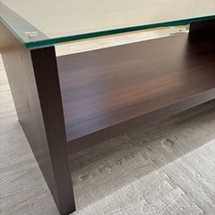 ガラス　ローテーブルの画像