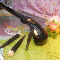 新品未使用　9.980円　沖縄三線専用唄口付き三線専用棹、カラクイ、糸掛付き三種弦結線済セットの画像