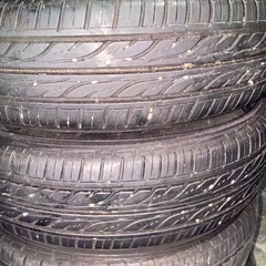 バリ溝　14インチ　NBOX 純正アルミ タイヤセットの画像