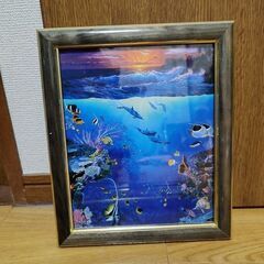 ラッセン　絵プリント　額縁入り　2枚セットの画像