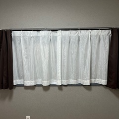 レースカーテン2枚とカーテン2枚 計4枚セットの画像