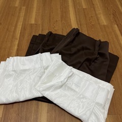 レースカーテン2枚とカーテン2枚 計4枚セットの画像