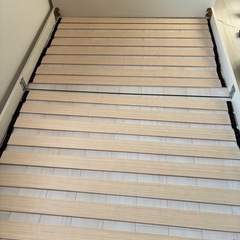 ローベッド　ダブル　照明、コンセント付きの画像