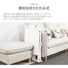 【昇降式】パソコンデスク｜スタンディングデスク（ホワイト）の画像