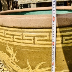 水甕　ピータン甕　睡蓮甕　メダカ鉢の画像