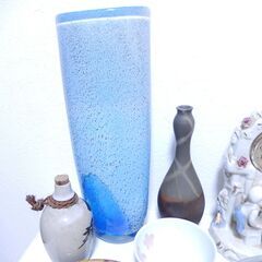 陶器・ガラス製 花器 茶器 食器 時計 等 まとめての画像