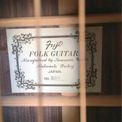 国産ビンテージ・アコースティックギター　クロサワ楽器　スプルース単板　リフレットなど施工の画像