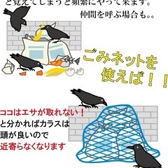 ❤️約1.5x2m❤️カラス対策ネット ブルー 45Lゴミ袋 約2～4個用の画像