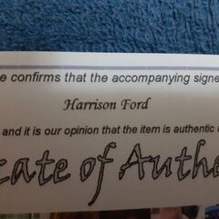 スターウォーズ、ハンソロサインポート！の画像