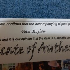 スターウォーズ、チューバッカサインポート！の画像