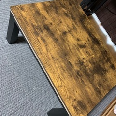 (計4点)デスク、シェルフ、こたつ、こたつ布団の画像