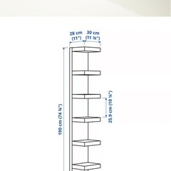 IKEA　ウォールシェルフユニット, ホワイトの画像