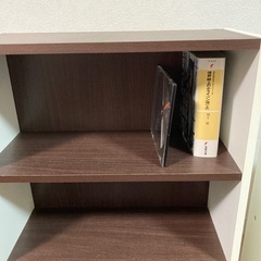 3段ラック 小棚 CDラック 棚 本棚 シェルフの画像