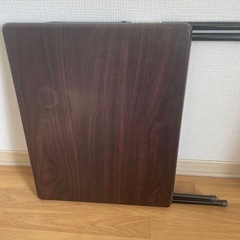 NITORI 折り畳みローテーブル フレッタ DBRの画像