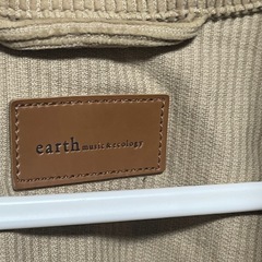 earth music ecology アウター ベージュ コーデュロイ ジャケット フリーサイズの画像