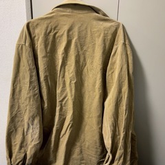 メンズ コーデュロイ シャツジャケット 長袖 ゆったり ワーク風の画像