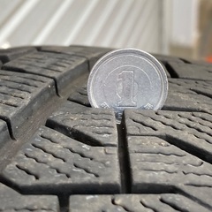 No.156スタットレスタイヤ155/65/R13 4H PCD100 アルミホイール付4本セットの画像