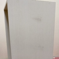 3段カラーボックス 可動棚 ウッドホワイトの画像