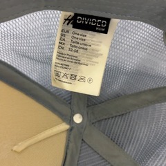 H&M キャップ　ライトブルー　美品　1回着用のみの画像