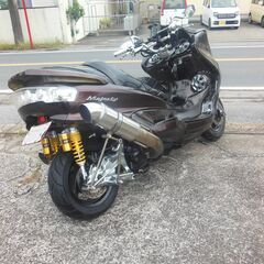YAMAHA マジェスティ250C フルカスタムスピーカー付LED他 セル始動 お金かけ整備　納車整備点検済み　登録後すぐ乗り出せます。直接引き渡し　配送手配も可SG03J　の画像