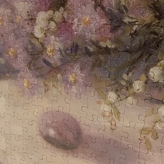 レトロジグソーパネル　フラワーの画像