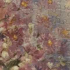 レトロジグソーパネル　フラワーの画像
