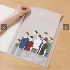 無印良品 クリアホルダー a4ワイド 40ポケットの画像