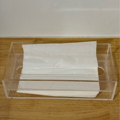 処分価格★値下げ可能★定価1290円 11/27まで！アクリル ティッシュケース　IKEA 小物入れ トレイ 収納 棚 ボックス 本棚 ニトリ イケア 無印良品 ザラホームの画像