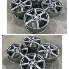 YFC LAYCEA02 レイシアゼロツー 17インチ×7J／IN SET+38／5H／P.C.D100／ハブ径67φ シルバーメタリック アルミホイール 4本SETの画像