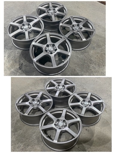 YFC LAYCEA02 レイシアゼロツー 17インチ×7J／IN SET+38／5H／P.C.D100／ハブ径67φ シルバーメタリ