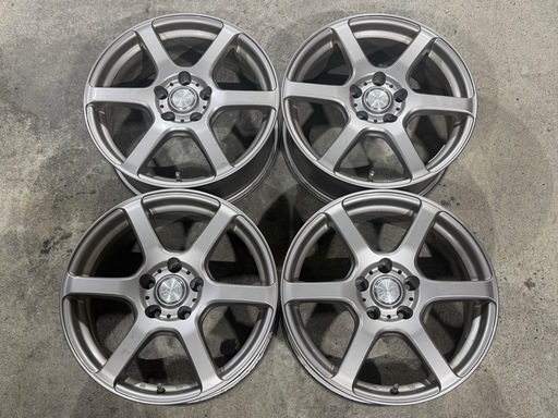 YFC LAYCEA02 レイシアゼロツー 17インチ×7J／IN SET+38／5H／P.C.D100／ハブ径67φ シルバーメタリック アルミホイール 4本SET