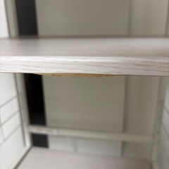 レンジ台 食器棚 収納棚 ホワイト なナチュラルの画像