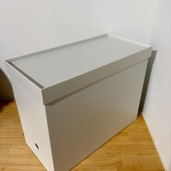 処分価格★値下げ可能★定価1300円 11/27まで！フタ付き ファイルボックス　 IKEA 小物入れ トレイ 収納 棚 ボックス 本棚 ニトリ イケア 無印良品 ザラホームの画像